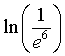 ln(1/e^6)