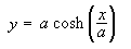y  =  a * cosh(x/a)