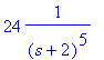 24*1/((s+2)^5)