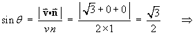 sin theta = sqrt{3}/2