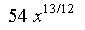 54x^(13/12)
