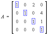 matrix A