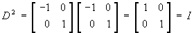 D^2 = I