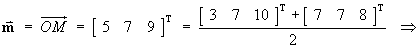 OM = (OB + OC) / 2
