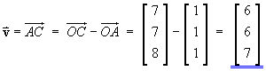 v = [ 6 6 7 ]T