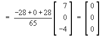 projection = zero vector
