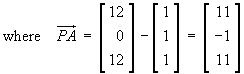 PA = [ 11 -1 11 ]T