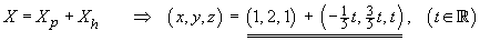X = Xh + Xp