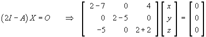 (2I-A)X = O ...