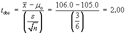 t_obs = 2