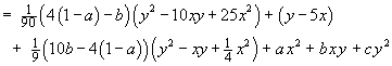 u(x,y)  =  (y-5x) + 0 + x^2