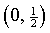 (0, 1/2)
