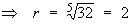 r = 2, 