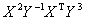 (X^2 Y^(-1) X^T Y^3)