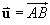 u = AB