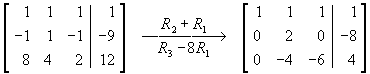 [row reduction]