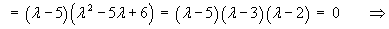 c = (L-5)(L-3)(L-2) = 0