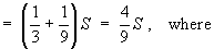 [the remaining series S is now the common factor]