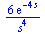 `+`(`/`(`*`(6, `*`(exp(`+`(`-`(`*`(4, `*`(s))))))), `*`(`^`(s, 4))))