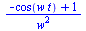 `/`(`*`(`+`(`-`(cos(`*`(w, `*`(t)))), 1)), `*`(`^`(w, 2)))