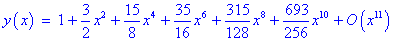 [even powers in general solution]