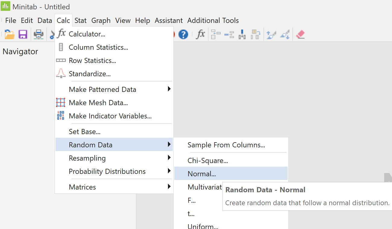 selecting the probability distribution