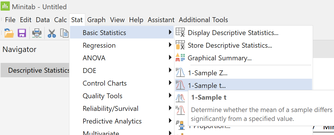 selecting test procedure