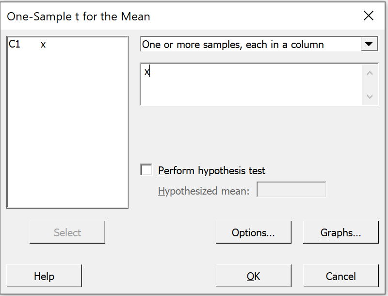 choosing data set