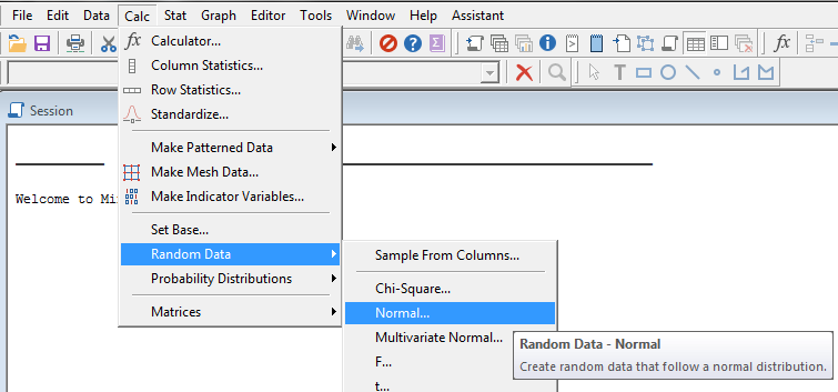 selecting the probability distribution