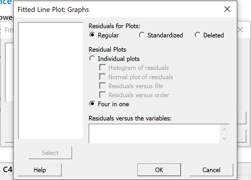 Graphs dialog