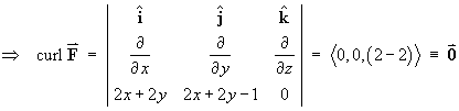 curl F = 0