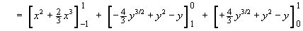 [evaluation of three integrals]