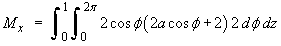 Mx = integral ...
