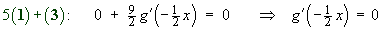 g'(-x/2) = 0