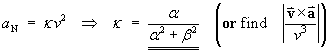 aN = kappa |v|^2  -->
    kappa = alpha / (alpha^2 + beta^2)