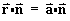 r dot n = a dot n