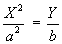X^2/a^2 = Y/b