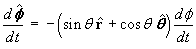 [derivative of unit vector phiHat]