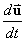 du/dt