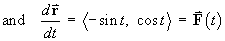 dr/dt  =  < -s, c > = F