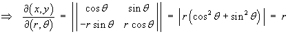 Jacobian = r