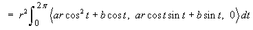 r^2(Int 0 - 2pi) < arc^2 + bc, arcs + bs, 0 > dt