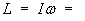 I w =