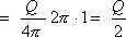 =  Q / 2