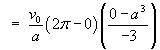 Q = 2 pi / 3 v0 a^2