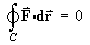 Total line integral = 0