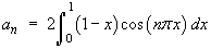 Integral for a_n