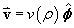 vector v = v(rho) phiHat