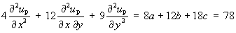 8a + 12b + 18c = 78