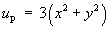 uP = 3 (x^2 + y^2)